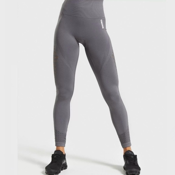 Gymshark Pants - Gymshark Energy Seamless Leggings Gray Size Medium
